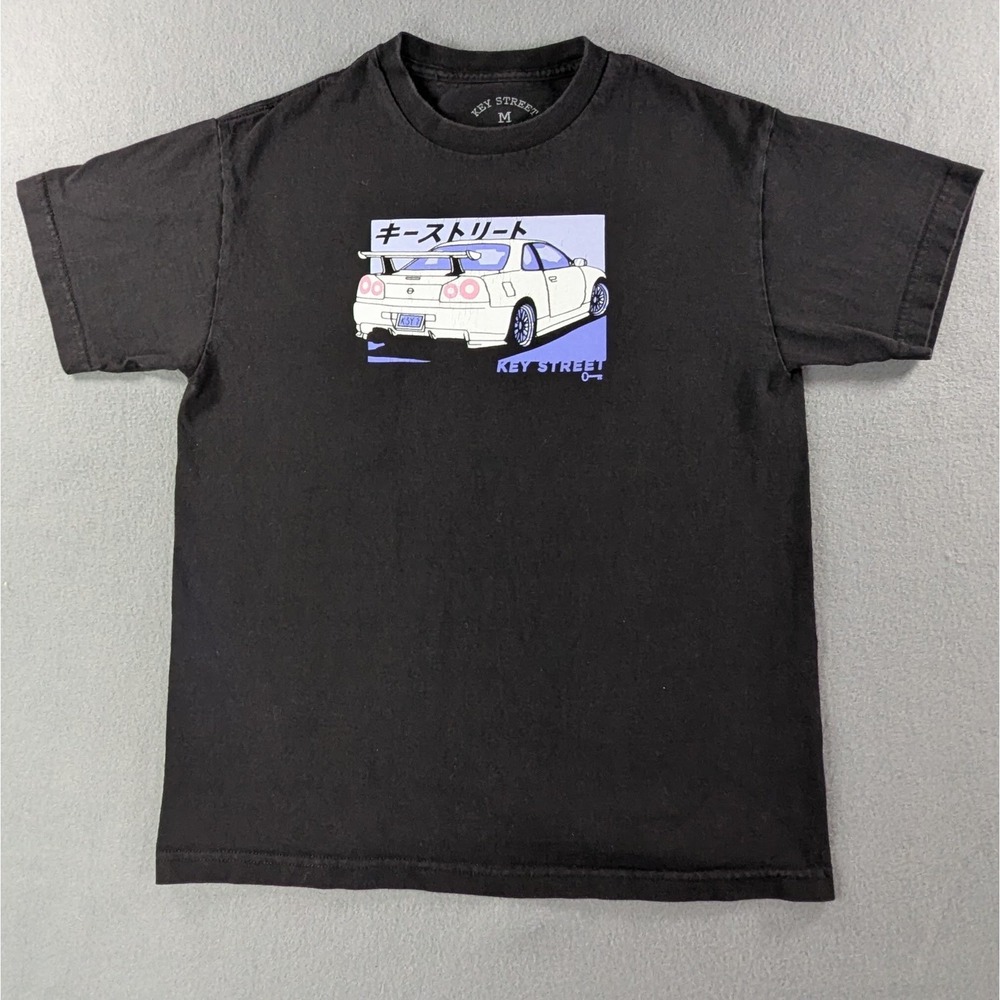 Key‎ Street Mens JDM Skyline Graphic T-Shirt Size M Black Short Sleeve Tee